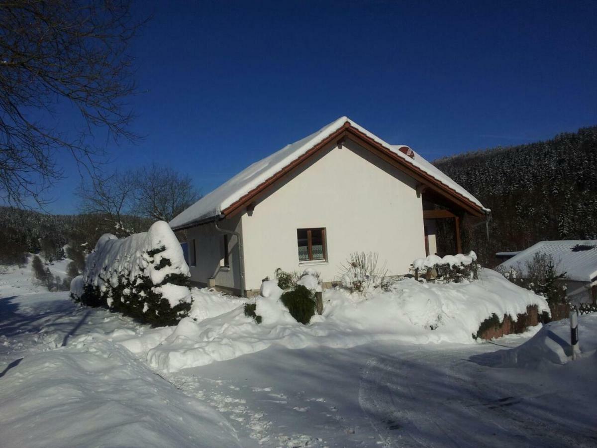 Ferienhaus Am Loeffelberghuettchen Giessubel Exterior photo